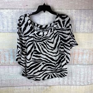 Urban Hearts Zebra Print Top P3